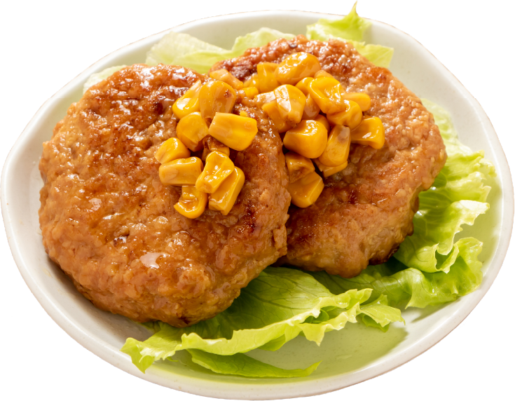 淡路島産たまねぎがゴロっと入ったとりバーグ